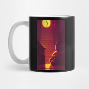 Relaxed Cat Under Sunlight Indoor Mug